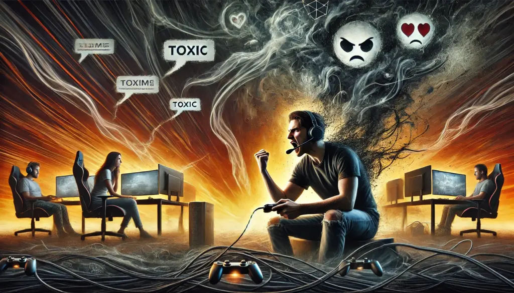 Toxisches Verhalten in Gaming, toxische Gaming-Community, Psychologie toxisches Verhalten, Online-Gaming Aggression, Verhalten in Videospielen